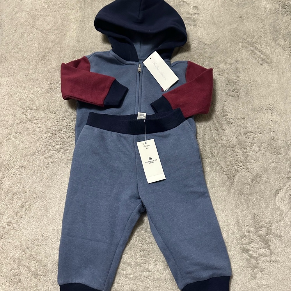 Ralph Lauren Baby long sleeve colorblock fleece Hoodie and pants Set
Nwt - Picture 5 of 7